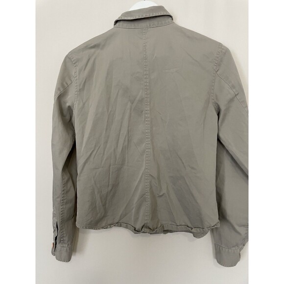 GAP Cargo Shirt in Khaki Long Sleeve Womens SZ S - Picture 9 of 12